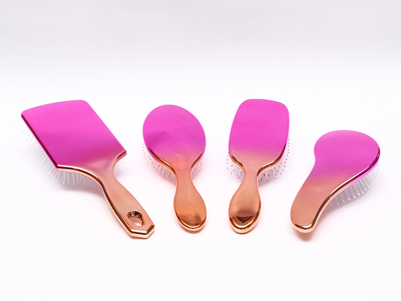Sikat Rambut Dayung Warna Gradien Detangling