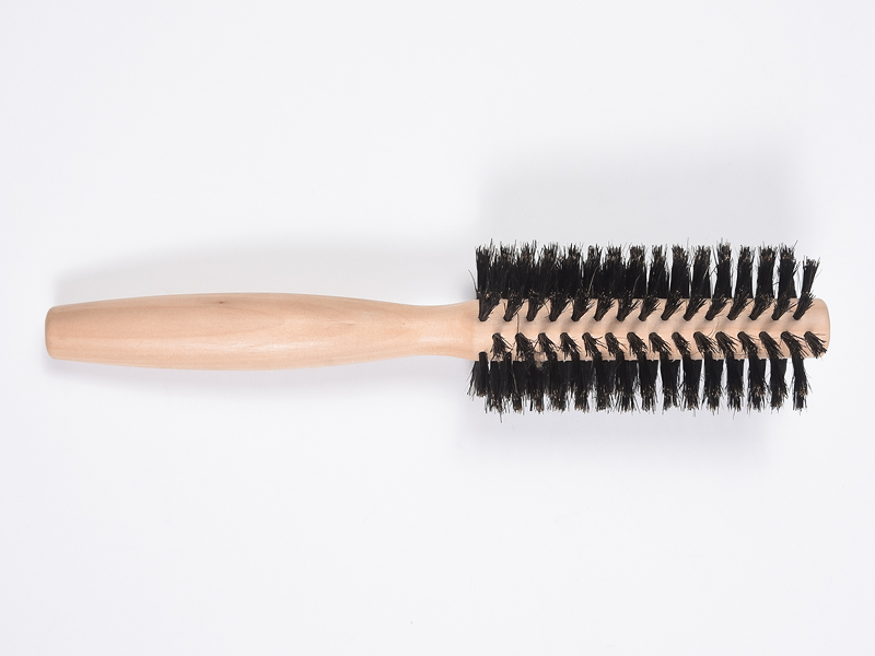 Sikat Rambut Penata Bambu Kayu Bulat