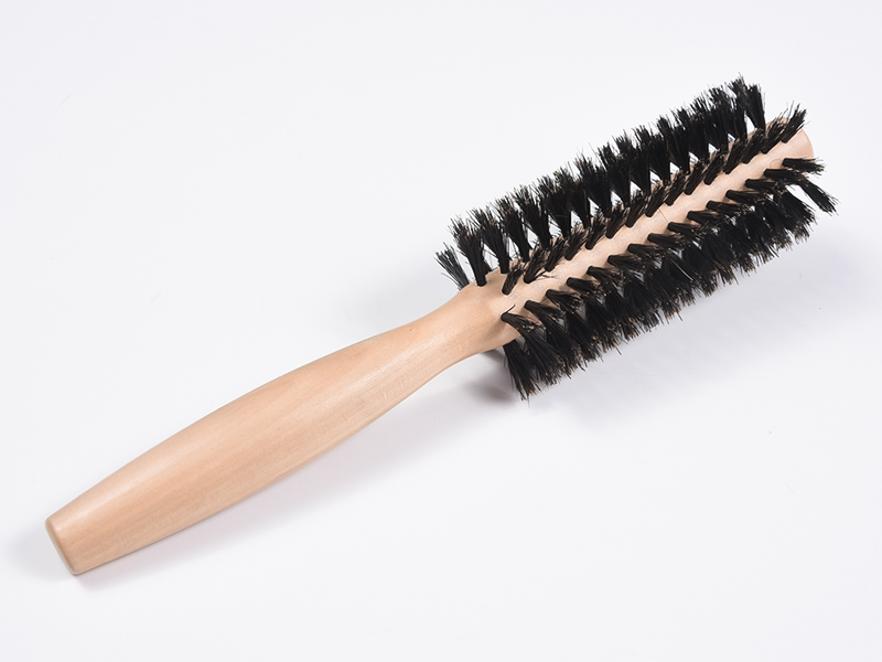 Sikat Rambut Penata Bambu Kayu Bulat