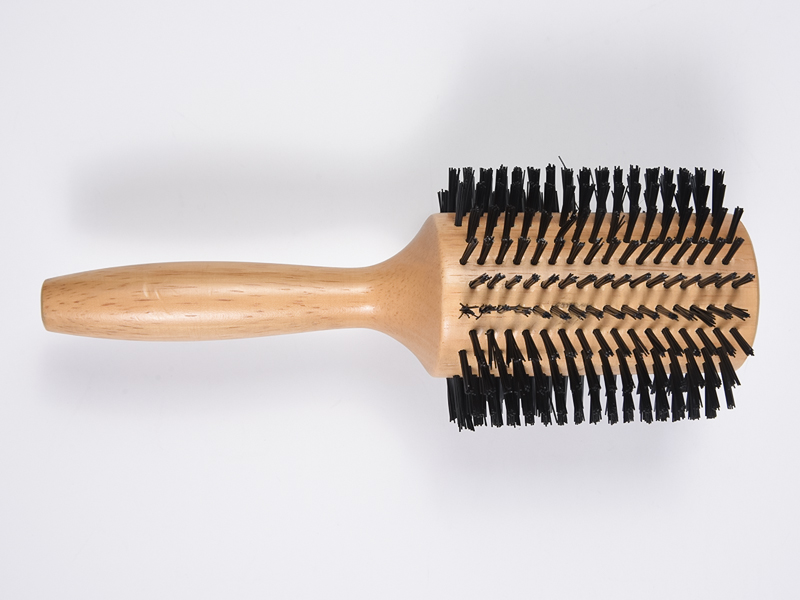Sikat Rambut Penata Bambu Kayu Bulat