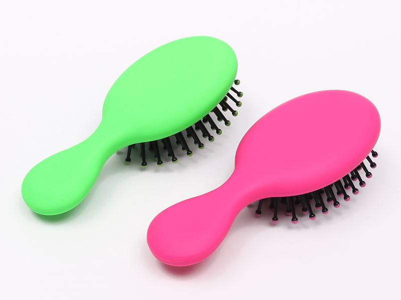 Wig Bayi Mini Sikat Rambut Dayung Melengkung Kayu Kecil