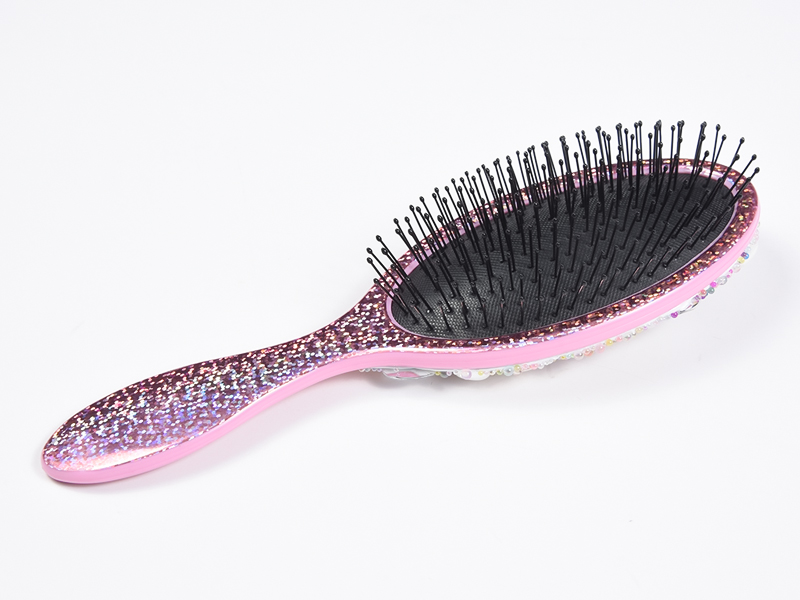 Sikat Rambut Detangling Oval Perhiasan Bling