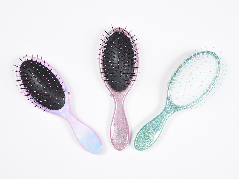 Sikat Rambut Detangling Oval Perhiasan Bling