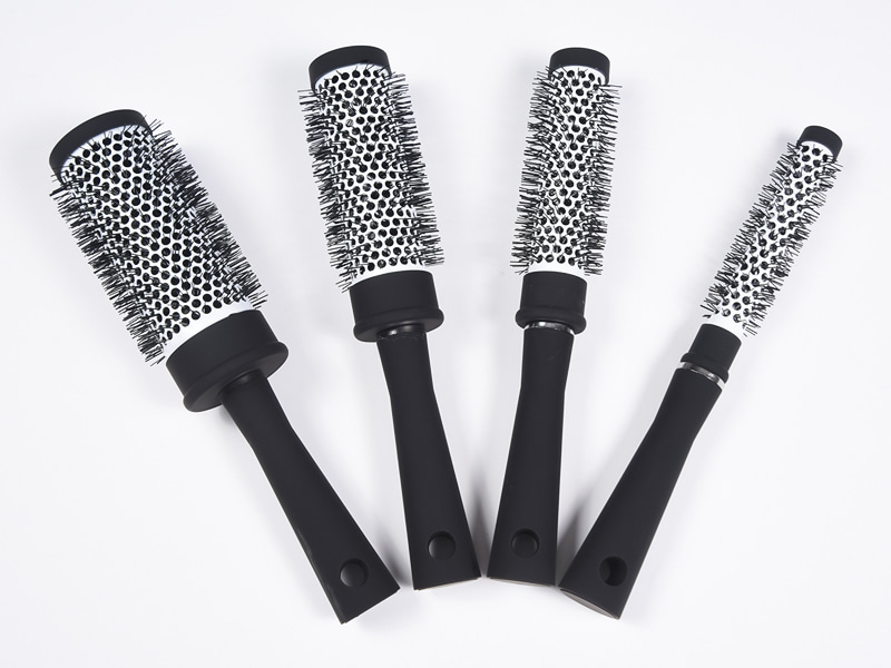 Sikat Rambut Tabung Aluminium Keramik Termal Bulat Salon Bulat