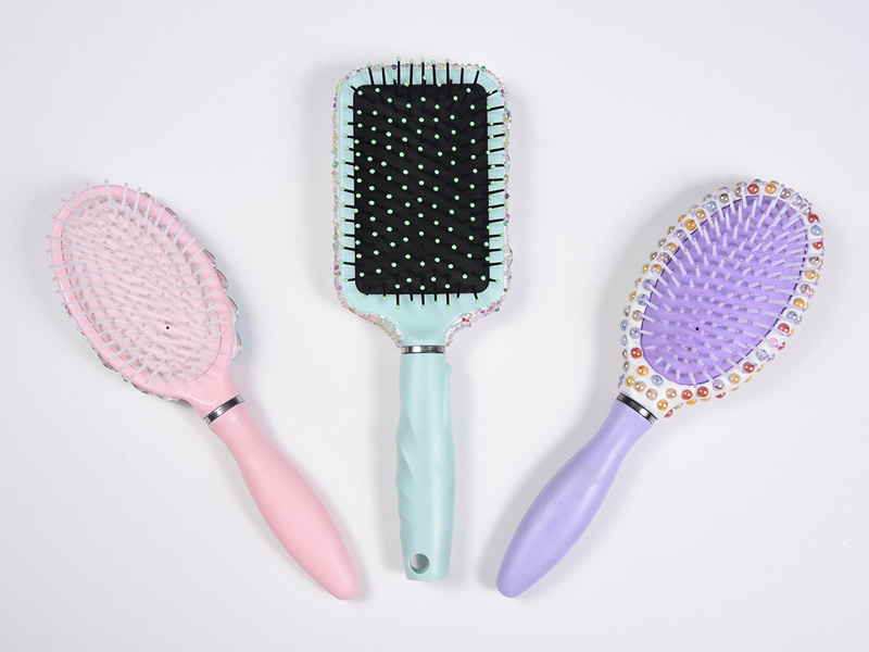Sikat Rambut Detangling Oval Perhiasan Bling