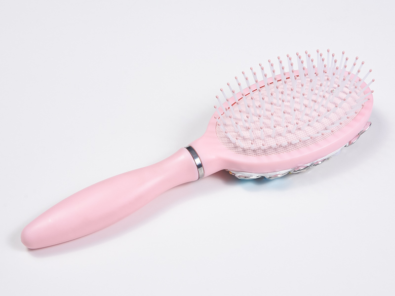 Sikat Rambut Detangling Oval Perhiasan Bling