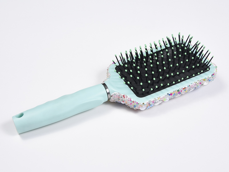 Sikat Rambut Detangling Oval Perhiasan Bling