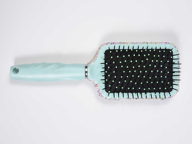Sikat Rambut Detangling Oval Perhiasan Bling