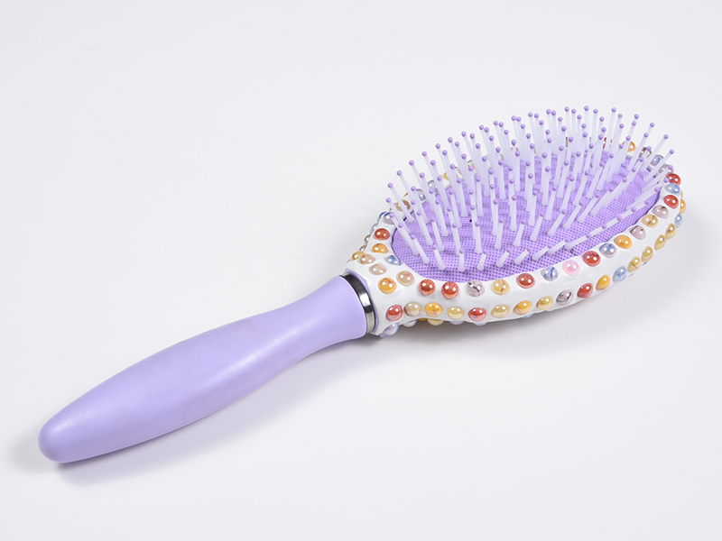 Sikat Rambut Detangling Oval Perhiasan Bling