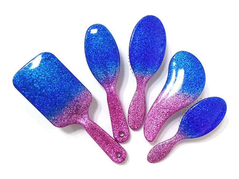 Sikat Rambut Gelombang Kurva Shampo Pengeringan Tiup Plastik Dayung