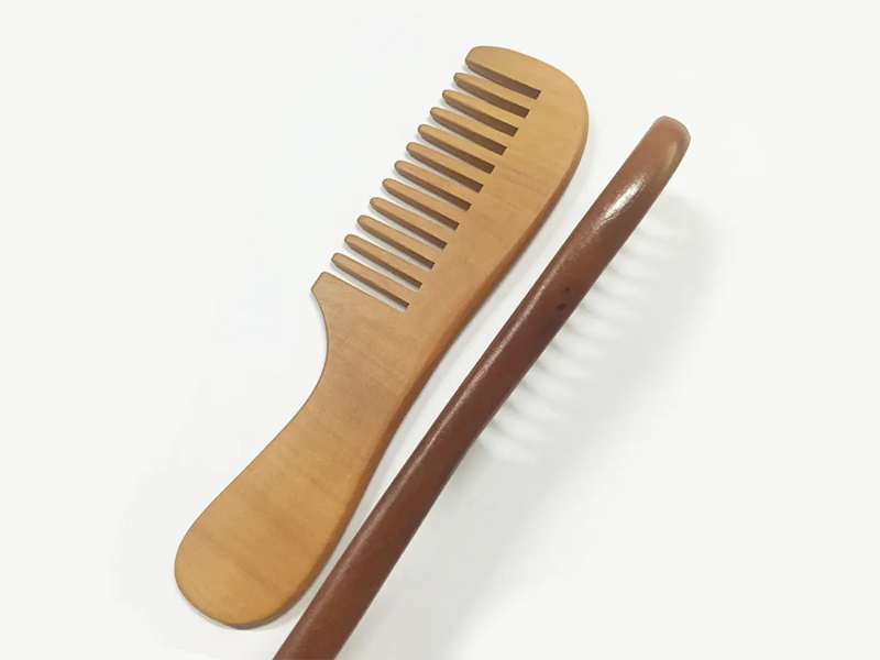 Sisir Bambu Gigi Lebar Kayu Mini