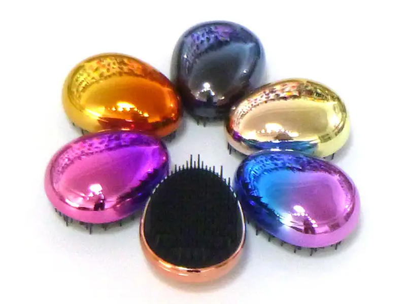 Sikat Rambut Detangling Mini Dilapisi Berbentuk Telur