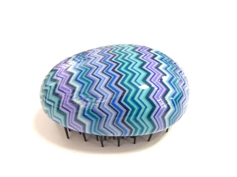 Sikat Rambut Kecil Telur Detangler Berwarna Lavender Transparan Anak
