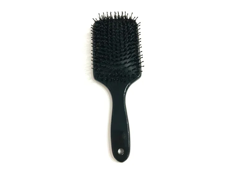 Sikat Rambut Bambu Detangler Dayung Kayu Pijat Bulu Babi