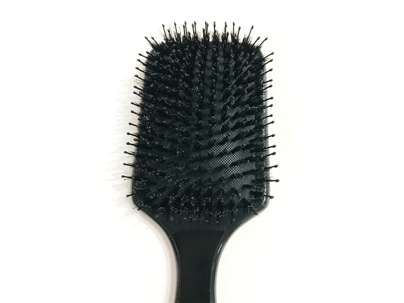 Sikat Rambut Bambu Detangler Dayung Kayu Pijat Bulu Babi