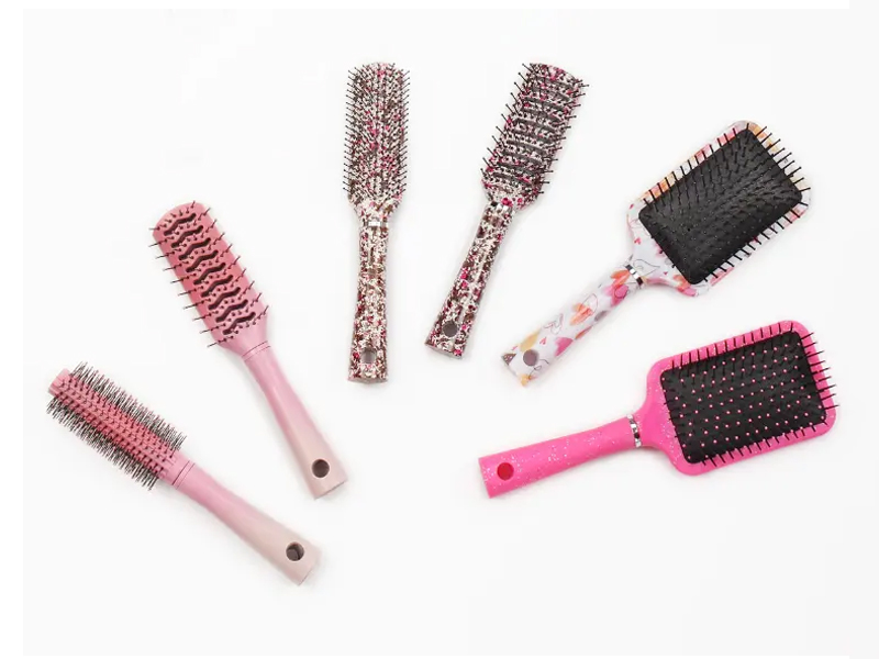 Berbagai Set Sikat Rambut Plastik Mewah