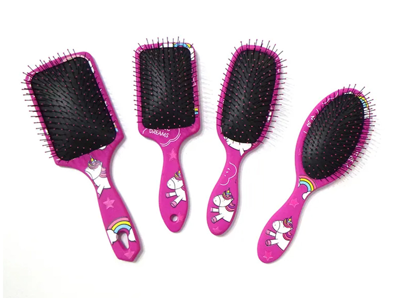 Anak Bayi Pin Hitam Kecil Sikat Rambut Detangling Mini Basah