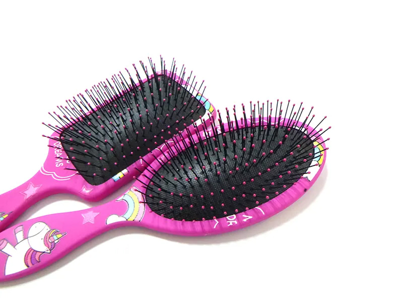 Anak Bayi Pin Hitam Kecil Sikat Rambut Detangling Mini Basah