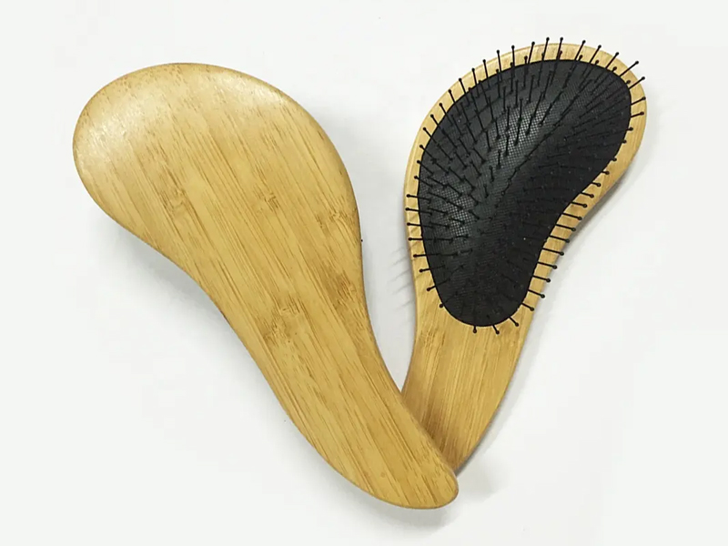 Sikat Rambut Bantal Detangling Bambu