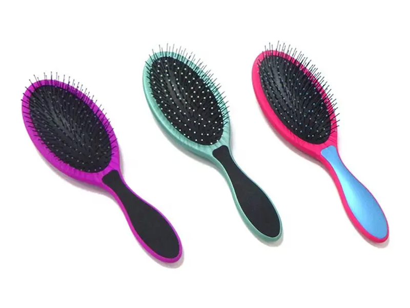 360 Kusut Multi Warna Oval Hitam Gelombang Sikat Rambut Denman
