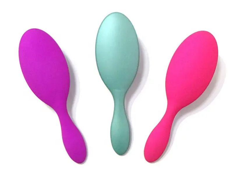 360 Kusut Multi Warna Oval Hitam Gelombang Sikat Rambut Denman