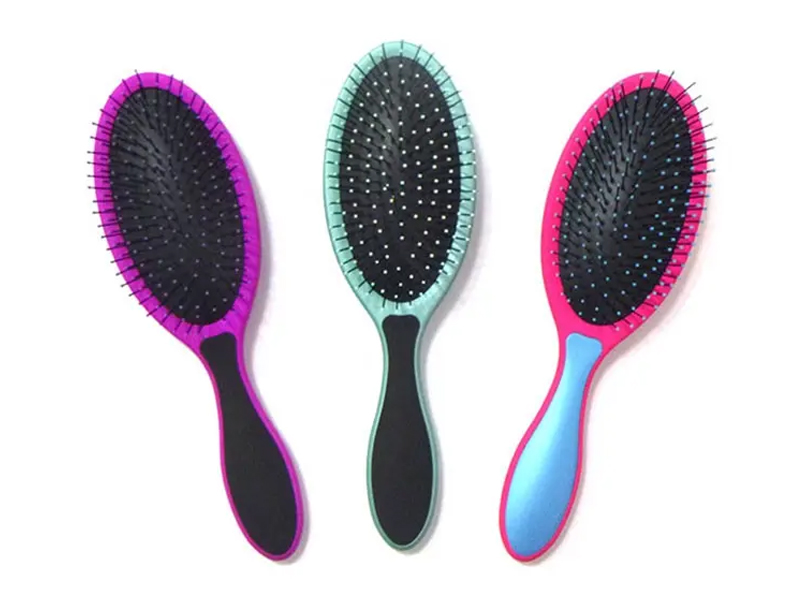 360 Kusut Multi Warna Oval Hitam Gelombang Sikat Rambut Denman