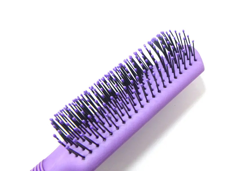 Set Sikat Rambut Bantalan Lapisan Karet Plastik