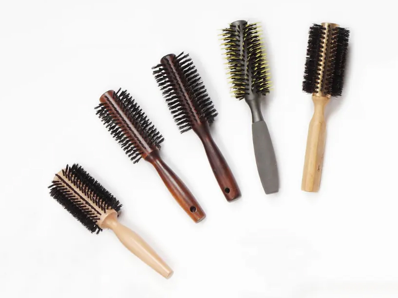 Sikat Rambut Kayu Bulat