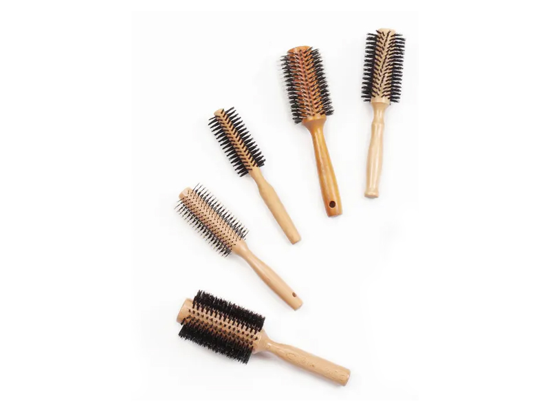 Sikat Rambut Kayu Bulat
