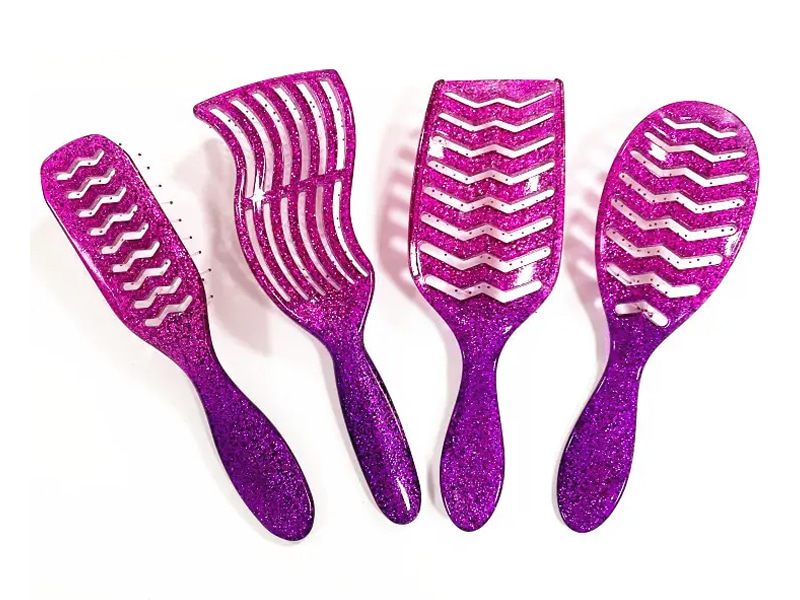 Sikat Rambut Detangling Transparan Berkilau