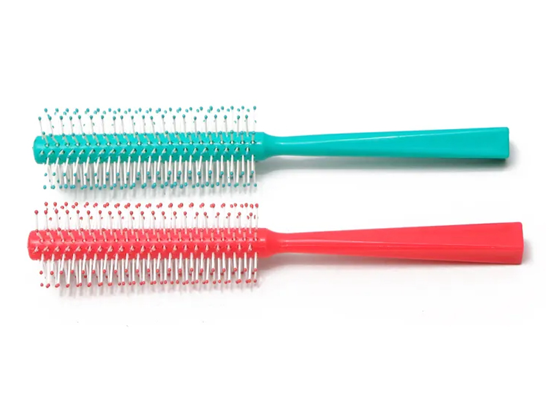 Kuas Gurita Bulat Wig Merah Muda Warna Detangling Anak