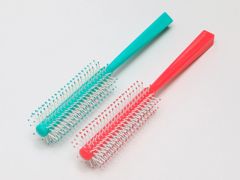 Kuas Gurita Bulat Wig Merah Muda Warna Detangling Anak