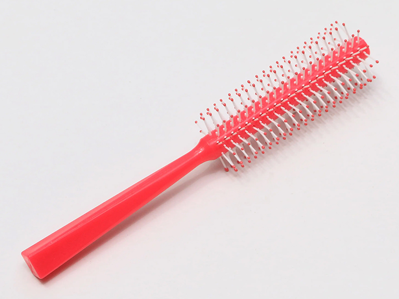 Kuas Gurita Bulat Wig Merah Muda Warna Detangling Anak