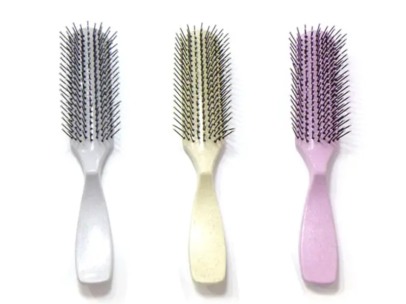 Sikat Rambut Detangling Plastik Berwarna-warni