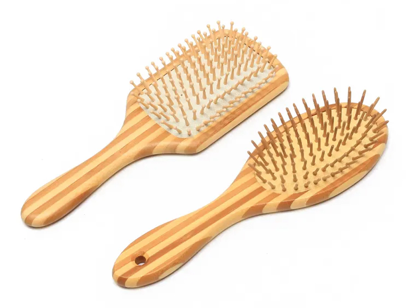 Produk Pijat Kulit Kepala Bambu Sikat Rambut Kayu