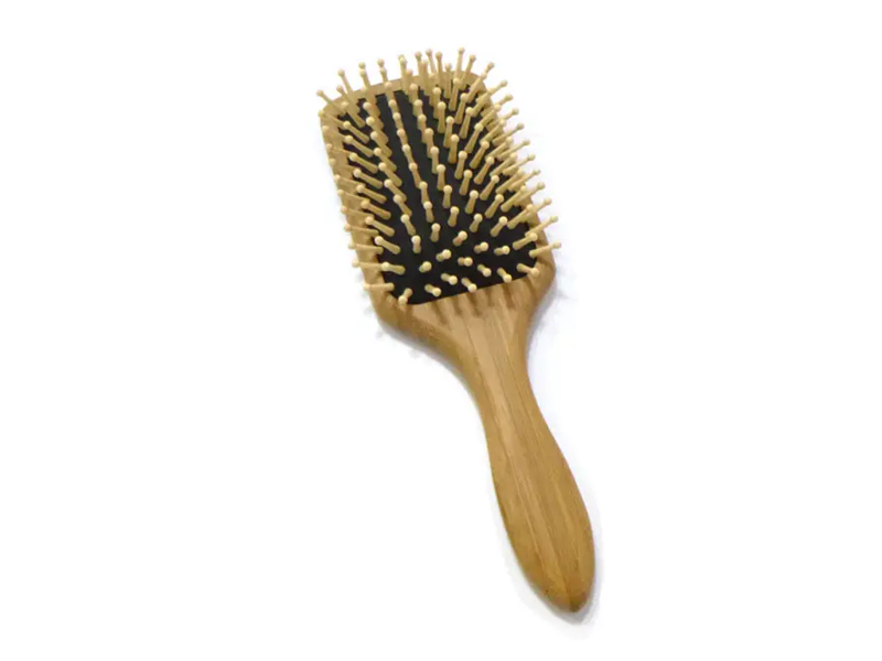 Sikat rambut bantalan dayung bambu